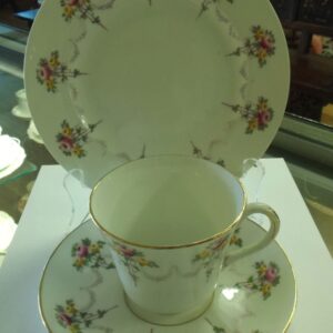 Crown Chelsea hand painted trio circa 1920
