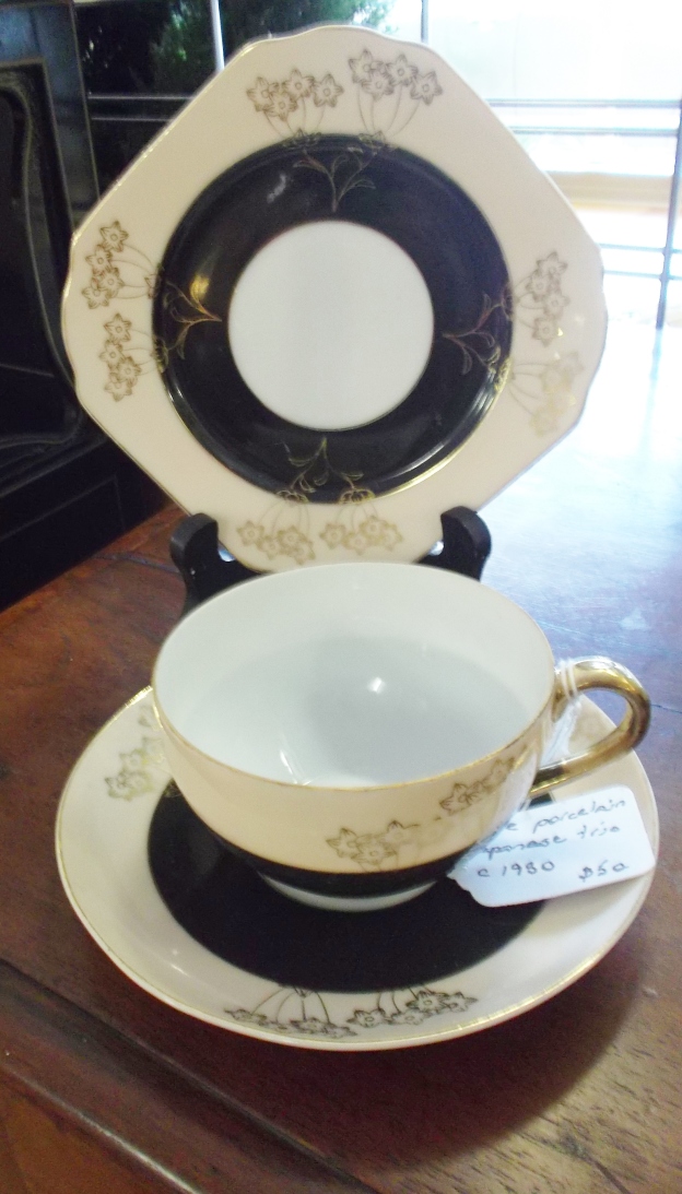Fine porcelain Japanese trio circa 1930