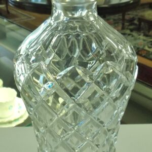 Vintage hand cut crystal decanter circa 1950