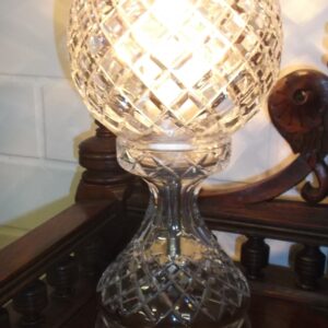 Cut crystal lamp circa 1940