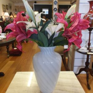 Hand blown glass vase