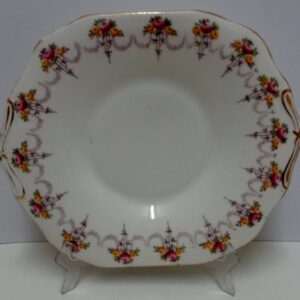 Crown Chelsea hand painted cake plate c1920