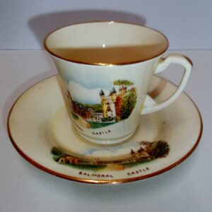 Crown Devon demi tasse ‘Balmoral Castle’ c1930