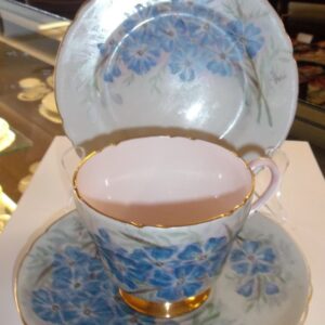 Shelley trio hand painted by W Welsh circa 1945