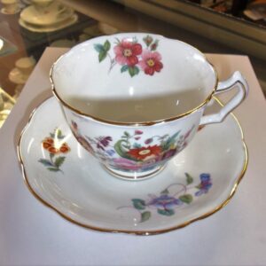 Crescent China ‘Junetime’ cup and saucer circa 1940