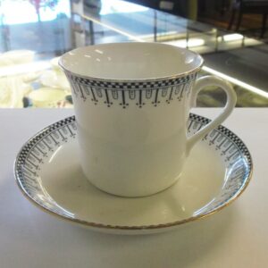 Salon Salt and Nixon cup and saucer circa 1900