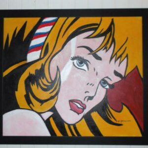 Acrylic on Board ‘Pop Art’ Signed R Power