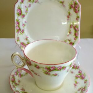 Shelley China hand painted trio circa 1945