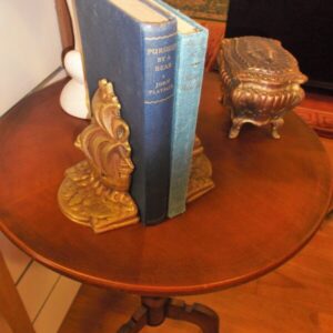 Pair of solid brass Galleon bookends circa 1920