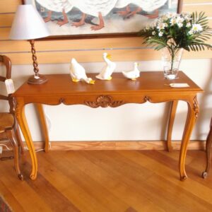 French style birchwood console table European circa 1980 another available