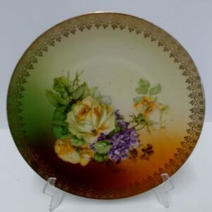 Hand painted Ernst Wahliss plate c1910