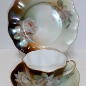 Hand painted Japanese trio c1930