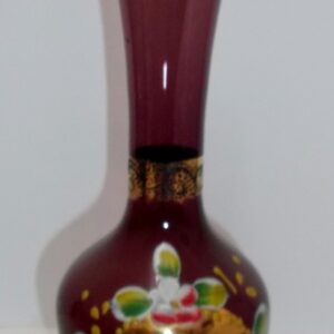 Hand painted Venetian glass vase c1920