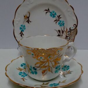 Victorian hand painted trio