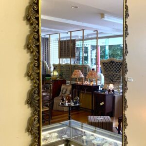 Brass framed mirror circa 1950