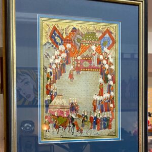 Oil on silk featuring Middle Eastern scenes (Copy)
