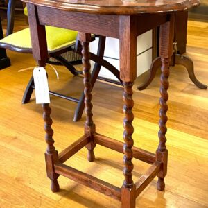 Oak side table on barley twist legs Australia circa 1900