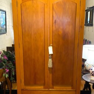 Kauri pine two door linen press with three internal shelves and bottom drawer Australia circa 1880