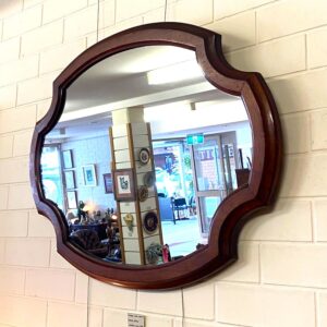Vintage cedar mirror Australia circa 1940