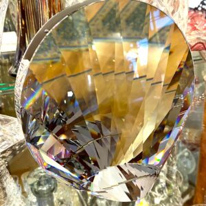 Swarovski crystal shell vase