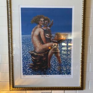 Limited  edition  silkscreen  #25/199 ‘Bath  of  Venus’  by  Italian  born artist  Pio  Carlone  1939-2014 Signed  bottom  right